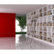 Bibliotheekladder Scala1 RVS